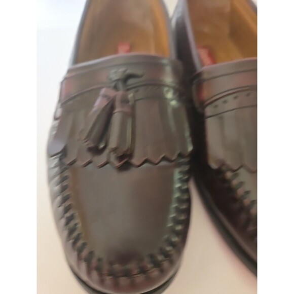 Bass Grammer Padded Burgundy Leather Dress Loafer SZ 9 D Excellent Condition main image 15